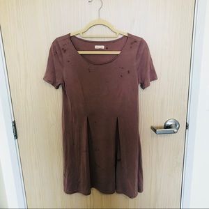 Silence + Noise Mauve T shirt dress